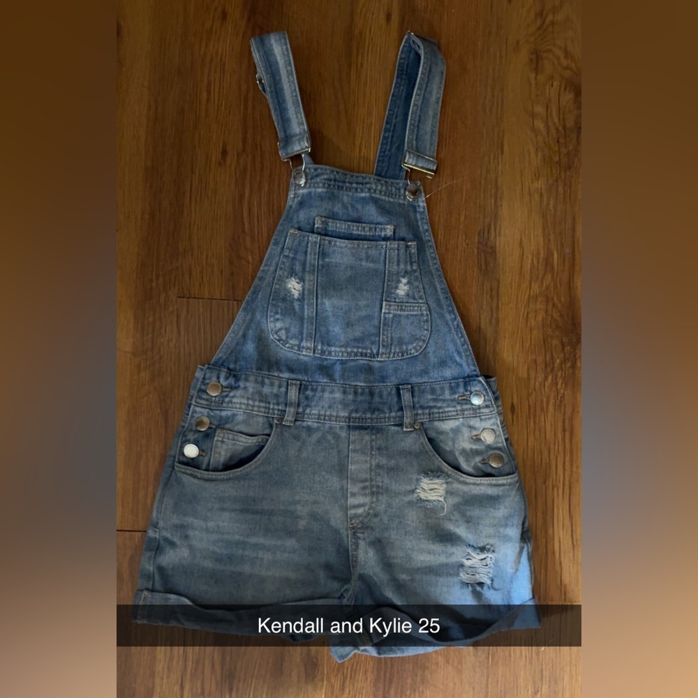 Kendall & Kylie Blue Denim Romper